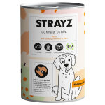 6x 400g strayz bio dinde bio avec courge bio, fenouil bio & riz bio nourriture pour chien humide