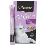 6x15g miamor cat snack pte au malt & fromage - friandises pour chat