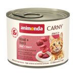6x200g adult boeuf, coeur animonda carny - p�t�e pour chat