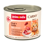 6x200g adult boeuf, poulet animonda carny p�t�e pour chat