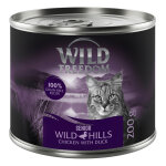 6x200g senior wild hills canard, poulet wild freedom - p�t�e pour chat