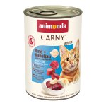 6x400g boeuf, cabillaud et racine de persil animonda carny aliment humide pour chat