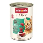6x400g boeuf, chevreuil et airelles animonda carny aliment humide pour chat