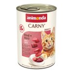 6x400g boeuf, coeur animonda carny aliment humide pour chat
