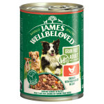 6x400g james wellbeloved adult dog grain free hypoallergenic poulet en p�t� nourriture pour chiens humide ...