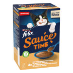 6x40g felix sauce time au go�t de poulet et de dinde pour chat