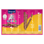 12x6g vitakraft cat stick classic volaille, foie - friandises pour chat