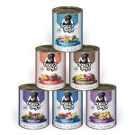 6x800 g doggy dog adulte lot mixte (6 vari�t�s) nourriture humide pour chien