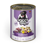 6x800 g doggy dog adulte veau et canard nourriture humide pour chien
