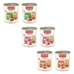 6x800g adult lot mixte au boeuf et � la volaille animonda carny - p�t�e pour chat