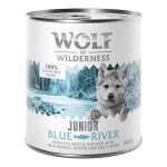 6x800g little junior blue river poulet, saumon 0% céréales wolf of wilderness - nourriture chiot 6x800g little junior blue river poulet, saumon 0% céréales wolf of wilderness - nourriture chiot