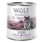 6x800g senior wild hills canard, veau 0% céréales wolf of wilderness - nourriture pour chien 6x800g senior wild hills canard, veau 0% céréales wolf of wilderness - nourriture pour chien