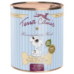 6x800g terra canis menu boeuf, pomme, carotte, cynorrhodon - p�t�e pour chien