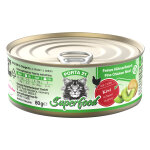 6x80g porta 21 superfood poulet, kiwi - p�t�e pour chat