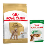 7, 5kg caniche adult breed royal canin croquettes pour chien + aliment humide : - 15 % !