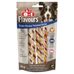 8in1 triple flavour b�tonnets torsad�s � m�cher pour chien - 10 b�tonnets � m�cher