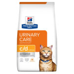 2x12kg hill's prescription diet c / d multicare urinary care poulet croquettes pour chat