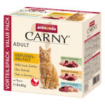 8x85g lot mixte � la volaille (3 vari�t�s) animonda carny - p�t�e pour chat