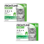 9 x combo frontline� spot - on chat - 9 pipettes frontline� contre puces, tiques et poux