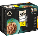 12x85g multipack sheba d�licatesse en gel�e, volaille - p�t�e pour chat