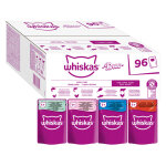 96x85g jumbopack whiskas duo terre & mer en gele - pte pour chat