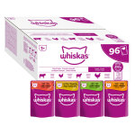 96x85g whiskas 1 + slection classique en sauce - pte pour chat