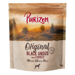 1kg purizon adult black angus, dinde sans c�r�ales - croquettes pour chien