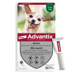 Advantix� tr�s petit chien jusqu'� 4 kg - 12 mois de protection (2 x 6 pipettes)