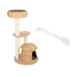Arbre � chat banana leaf bali beige + support de fixation universel