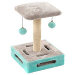 Arbre � chat flamingo cya 1 turquoise / gris