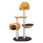 Arbre � chat karlie outdoor iii marron / beige + support de fixation