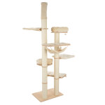Arbre  chat natural paradise amaryllis fixation plafond - crme (2 colis * )
