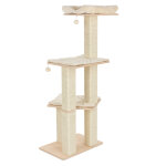 Arbre  chat natural paradise, orchid l crme + support de fixation universel