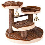Arbre à grimper en bois naturel pour hamster l 15 x l 14 x h 14 cm Arbre à grimper en bois naturel pour hamster l 15 x l 14 x h 14 cm