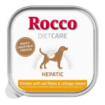 Barquettes rocco diet care hepatic poulet, flocons d'avoine, cottage cheese 150 g pour chien 10 x 150 ...