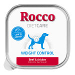 Barquettes rocco diet care weight control boeuf, poulet 150 g pour chien 10 x 150 g