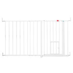 Barrière de sécurité carlson xxl avec chatière - hauteur 76 cm, largeur 129 à 150 cm Barrière de sécurité carlson xxl avec chatière - hauteur 76 cm, largeur 129 à 150 cm