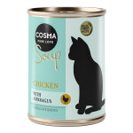 Cosma soup 6 x 100 g pour chat - blanc de poulet, asperges