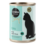 Cosma soup 6 x 100 g pour chat - thon, petits pois
