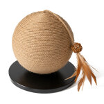 Boule � griffer en bois karlie baltiko pour chat - 30 cm de diam�tre x 27 cm