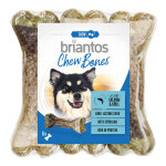 Briantos chew bones saumon, krill pour chien - 6 x 12 cm (330 g)