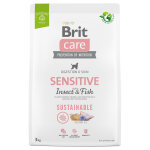 Brit care sustainable sensitive poisson, insectes pour chien - 3 kg
