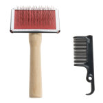 Brosse et peigne de nettoyage pour chien et chat - l 12 x l 5, 5 cm Brosse et peigne de nettoyage pour chien et chat - l 12 x l 5, 5 cm