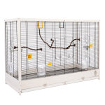 Cage en bois tiaki robin xxl pour oiseaux - l 113, 4 x l 53 x h 81, 7 cm Cage en bois tiaki robin xxl pour oiseaux - l 113, 4 x l 53 x h 81, 7 cm