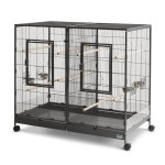 Cage savic tasmania 120 pour rongeur, canari et perruche l 120 x l 65 x h 107 cm (2 colis)