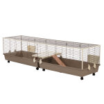 Cage tiaki xxl pour lapin - l 240 x l 58 x h 52 cm Cage tiaki xxl pour lapin - l 240 x l 58 x h 52 cm
