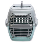 Cage de transport karlie eco tourist, aqua pour chat et petit chien - l 56 x l 36 x h 36 cm