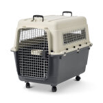 Cage de transport sur roulettes feria pour chien - taille 5 (m), anthracite / beige