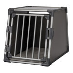 Cage de transport trixie en aluminium pour chien, gris fonc - taille m - l