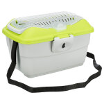 Cage de transport trixie mini - capri pour rongeur et lapin - l 40 x p 22 x h 30 cm